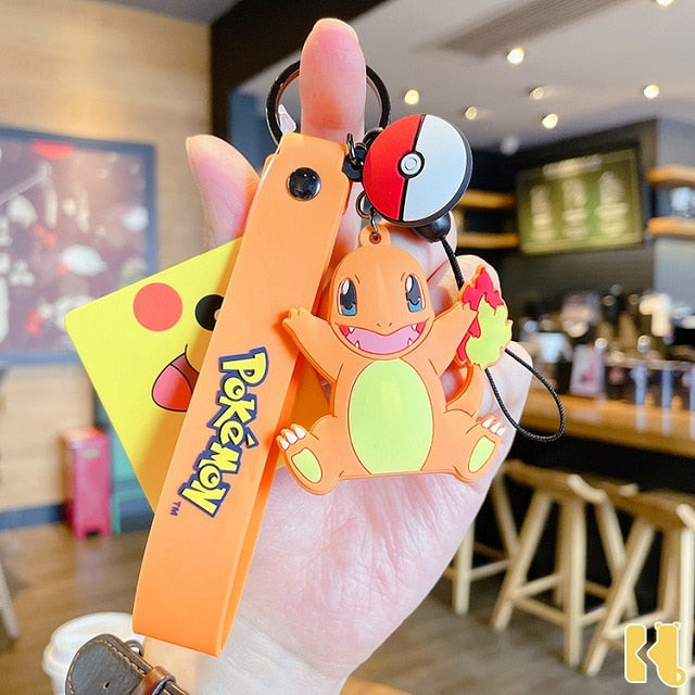 Pokemon 'Happy Charmander' Keyring PVC Keychain