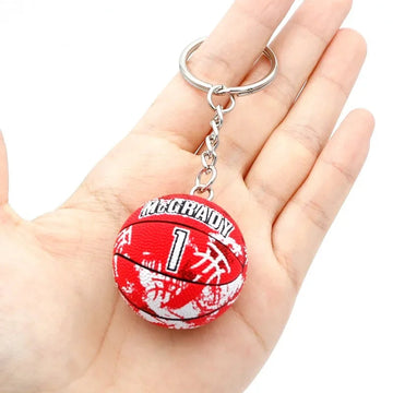 Basketball 'McGrady 1' Keyring Rubber Keychain
