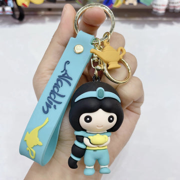 Aladdin 'Jasmine' Keyring Silicone Keychain
