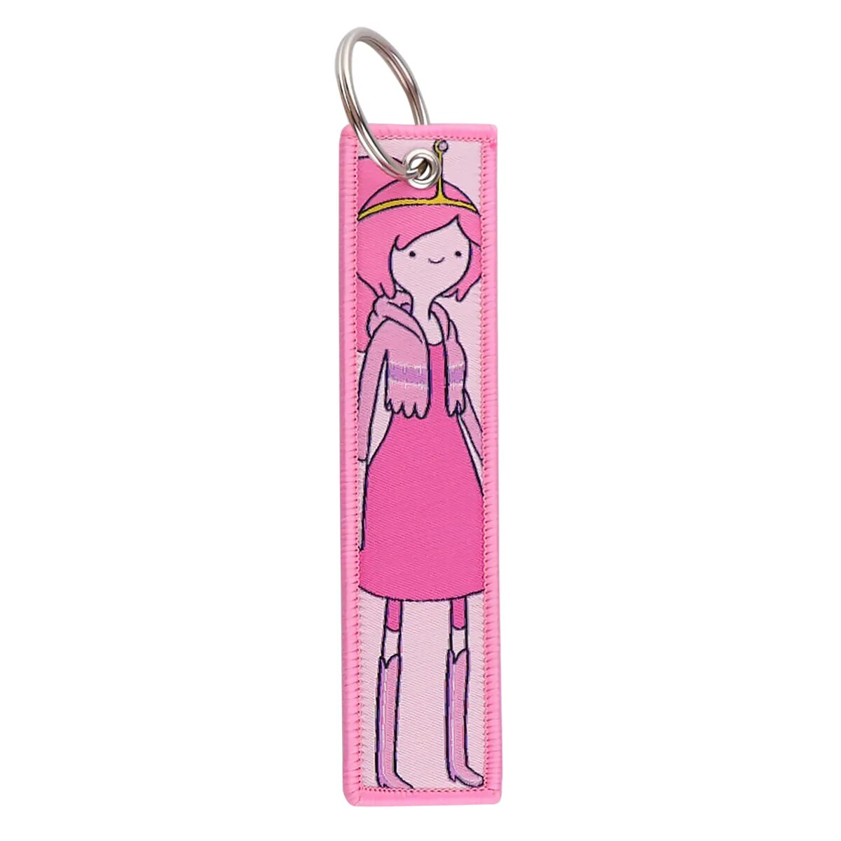 Adventure Time 'Princess Bubblegum' Embroidered Metal Keychain