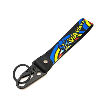 Via Via Via! Wrist Lanyard with Keyring Clip Keychain