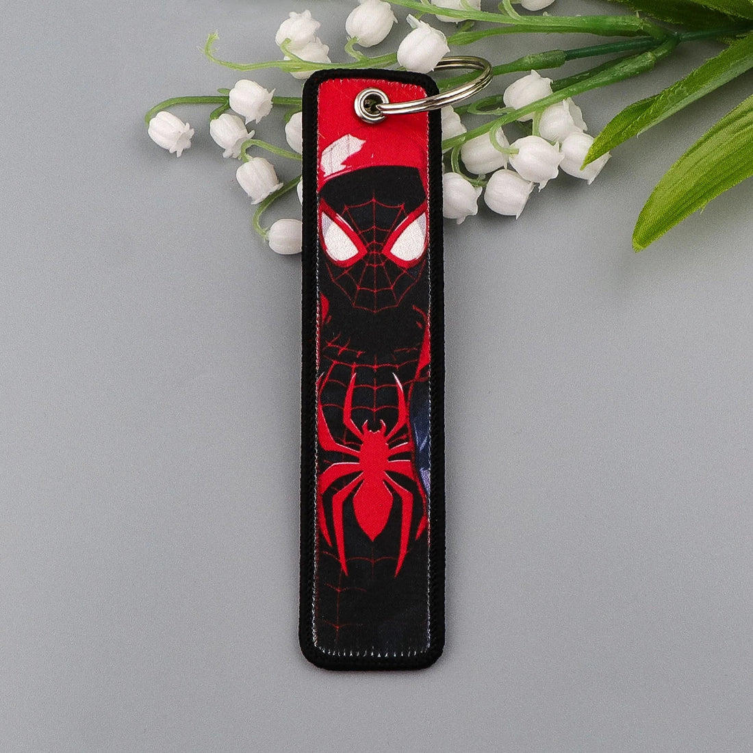 Spider-Man Miles Morales Embroidered Keyring Keychain