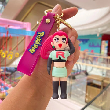 Pokemon 'Jessie' Keyring PVC Keychain
