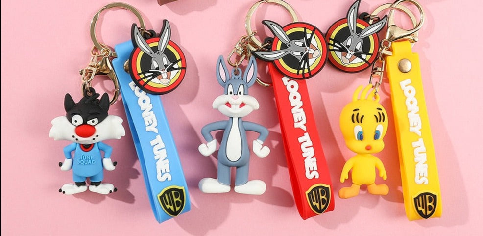 Looney Tunes 'Bugs Bunny' Keyring Silicone Keychain