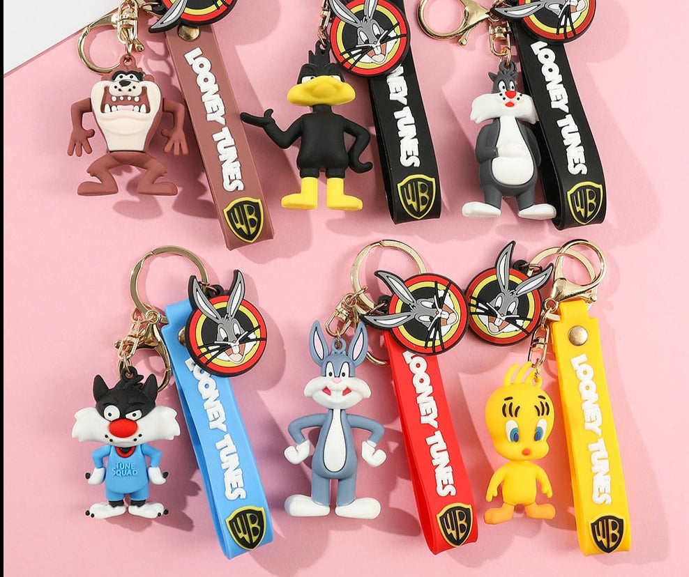 Looney Tunes 'Tasmanian Devil' Keyring Silicone Keychain