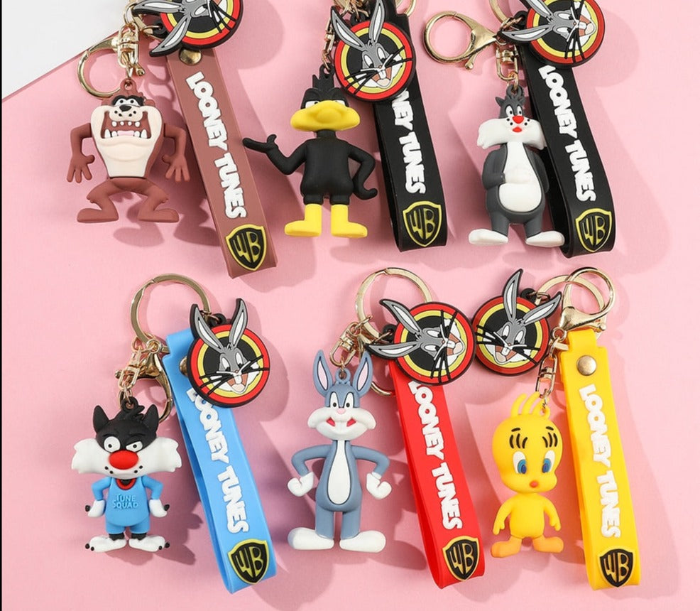 Looney Tunes 'Daffy Duck' Keyring Silicone Keychain