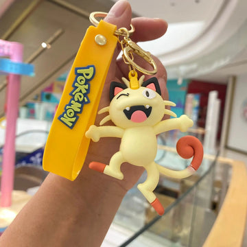 Pokemon 'Meowth' Keyring PVC Keychain