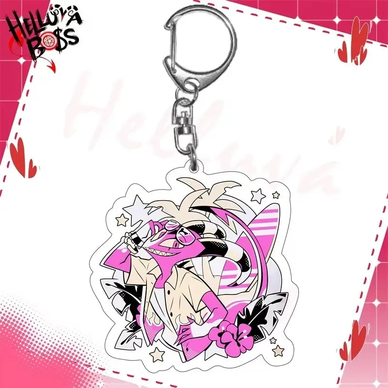 Hazbin Hotel 'Blitzo | Beach Day' Acrylic Keyring Keychain