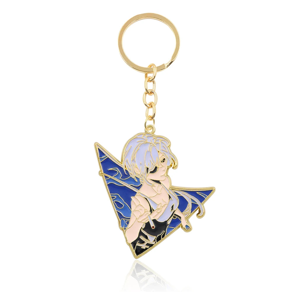 Chainsaw Man 'Pochita x Power' Keyring Metal Keychain