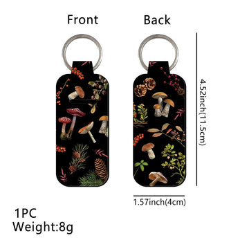 Art of Nature Herbs and Mushrooms Lipstick Holder Keychain