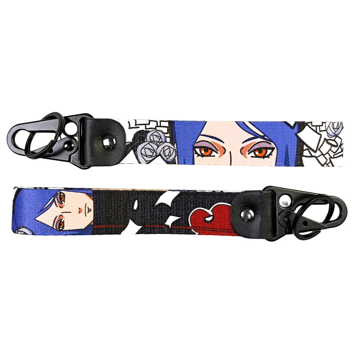 Naruto 'Konan' Wrist Lanyard Keyring Clip Keychain