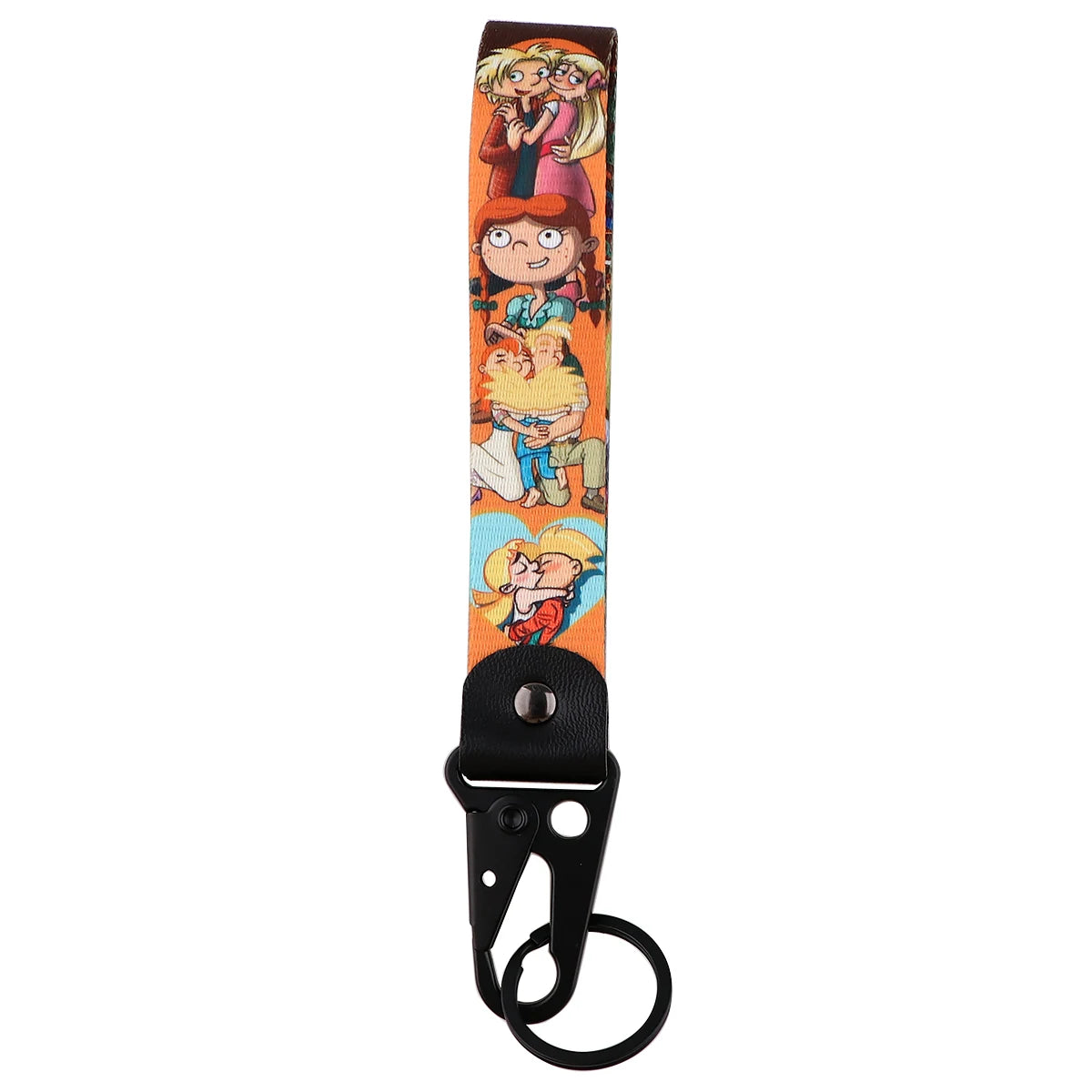 Hey Arnold! 'Arnold and Helga' Wrist Lanyard Keychain with Keyring Clip