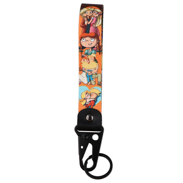 Hey Arnold! 'Arnold and Helga' Wrist Lanyard Keychain with Keyring Clip