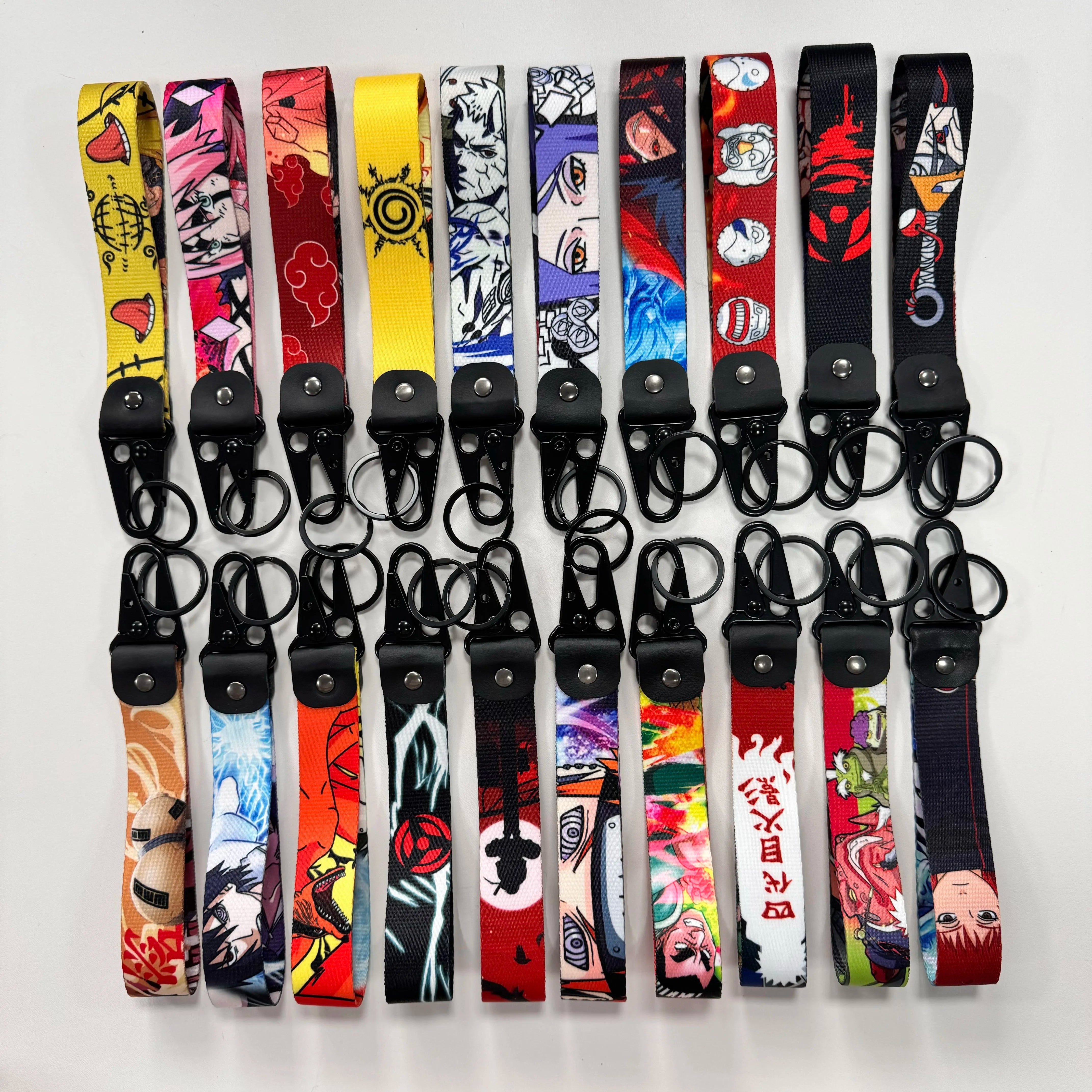 Naruto 'Itachi Uchiha' Wrist Lanyard Keyring Clip Keychain