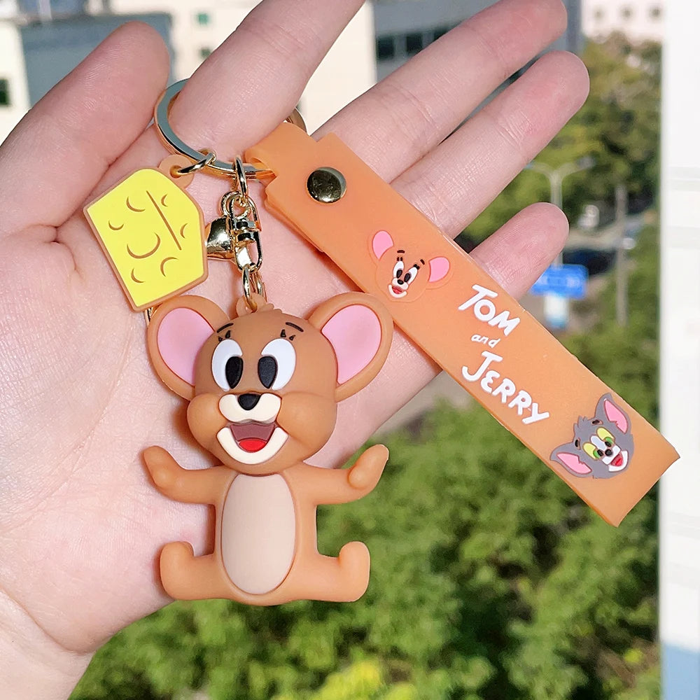 Tom and Jerry 'Cheese | Jerry' Keyring Rubber Keychain