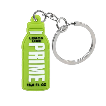 Prime 'Lemon Lime' Keyring Silicone Keychain