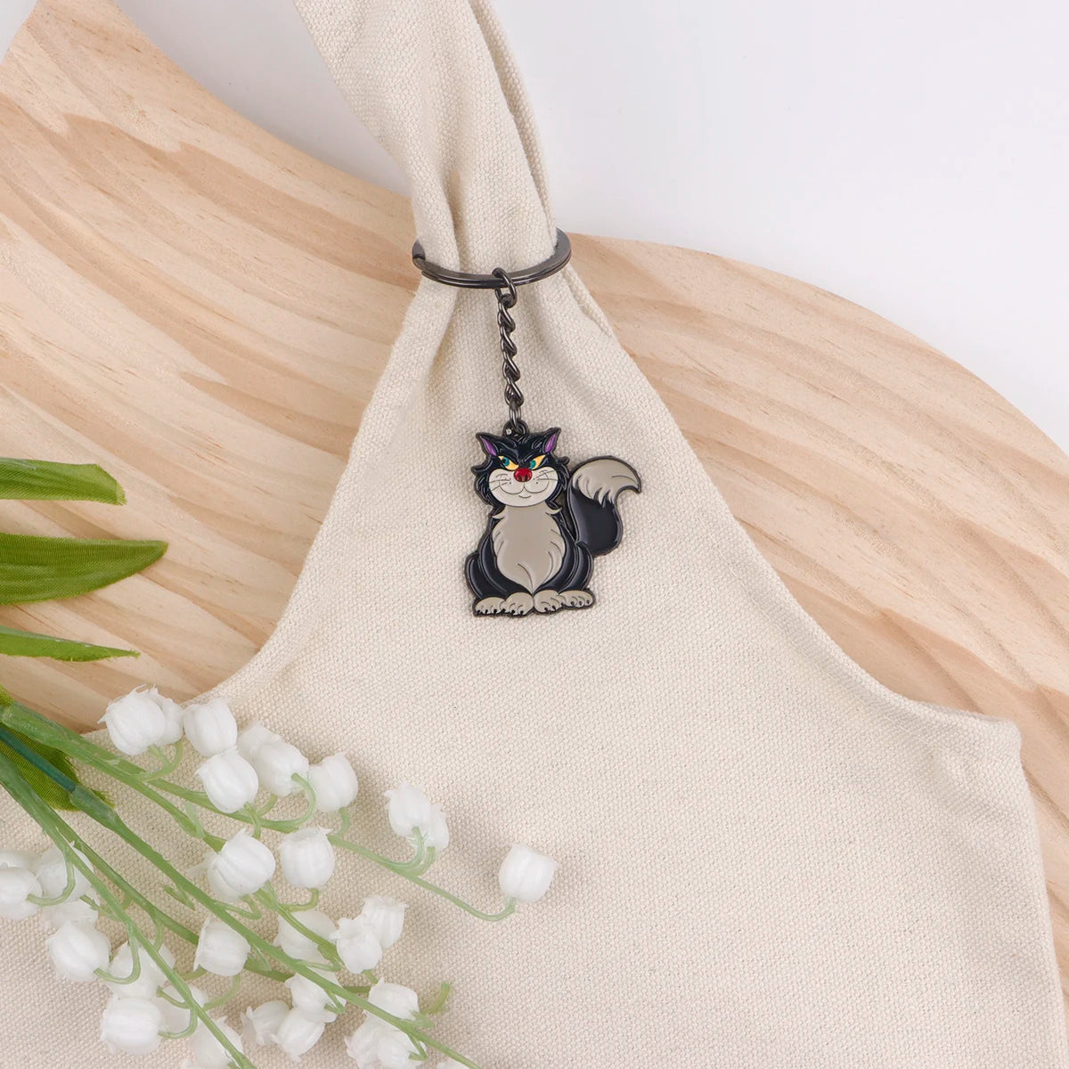 Cinderella Lucifer Enamel Keyring Keychain