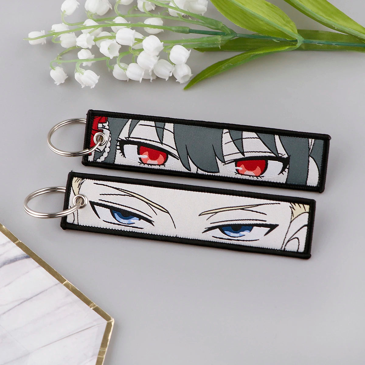 SPY X FAMILY 'Loid & Yor' Embroidered Keychain