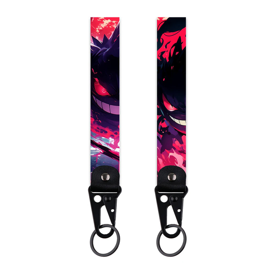 Pokemon 'Poison Gengar' Wrist Lanyard Keyring Clip Keychain