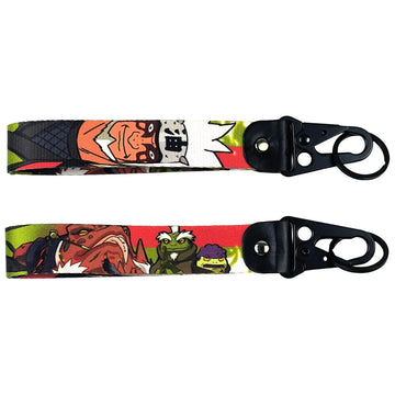 Naruto 'Jiraiya' Wrist Lanyard Keyring Clip Keychain