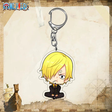 One Piece Sanji Smoking Chibi Acrylic Keyring Keychain