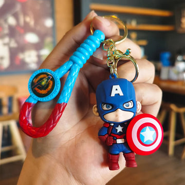 'Captain America | Chibi' Keyring Rubber Keychain