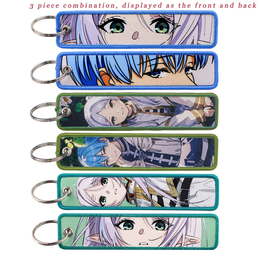Frieren: Beyond Journey's End 'Himmel and Frieren Set of 3' Embroidered Keyring Keychain