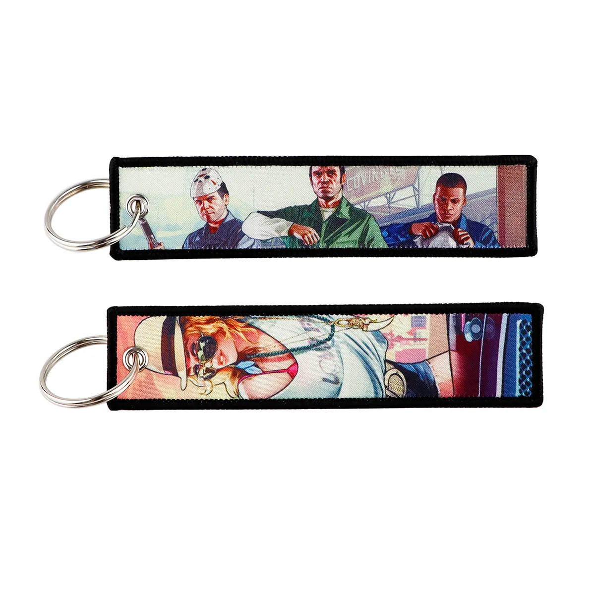 Grand Theft Auto V Embroidered Keychain