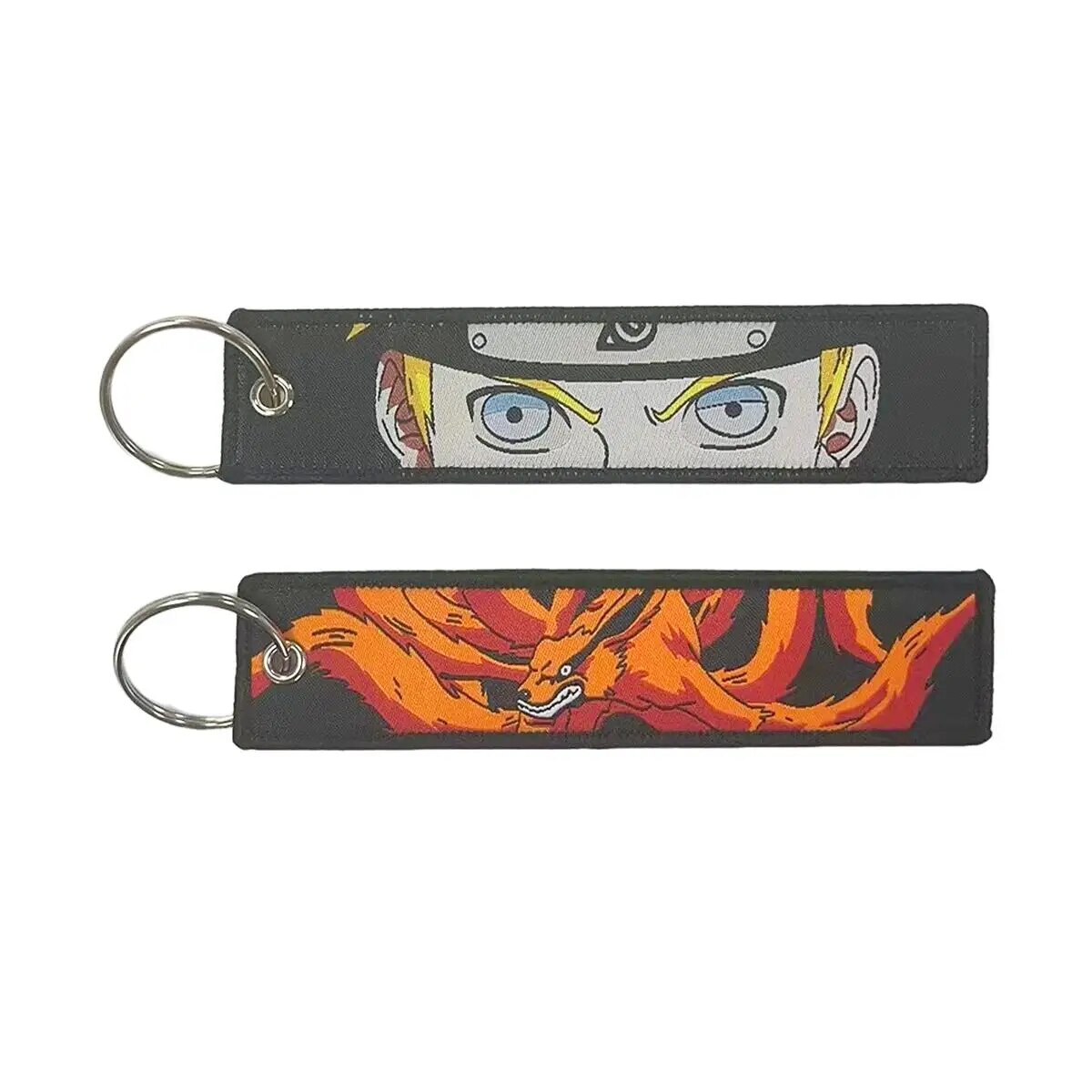 Naruto 'Kurama' Embroidered Keychain