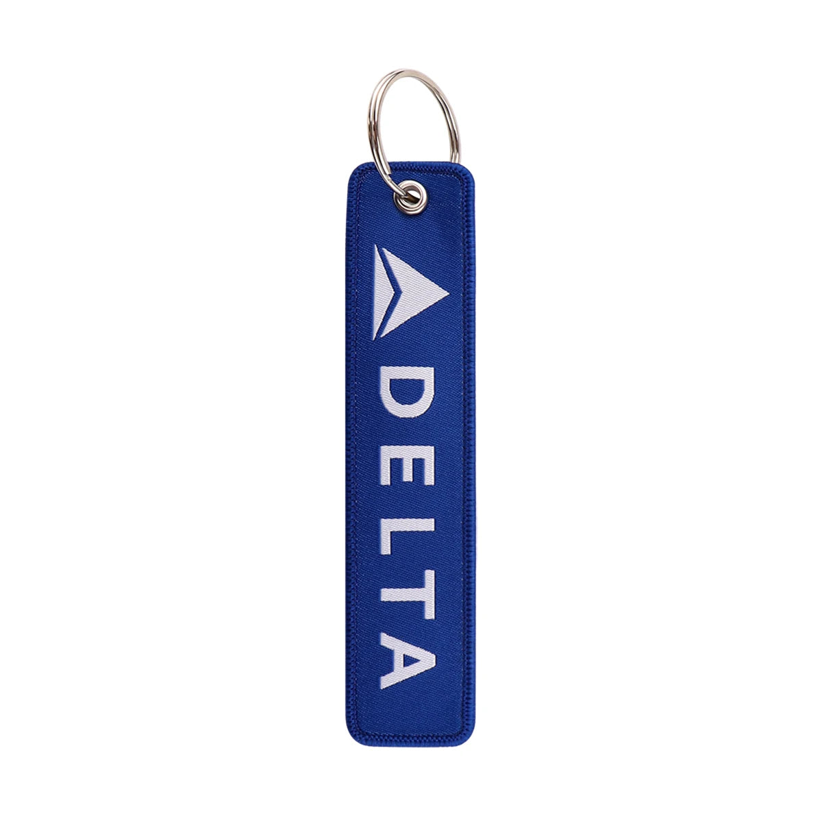 Airline Tag 'Delta Air Lines' Embroidered Keyring Keychain