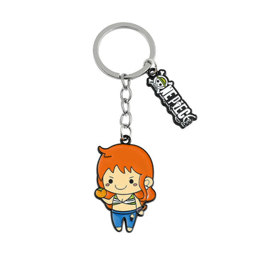 One Piece 'Nami | Chibi' Keyring Metal Keychain