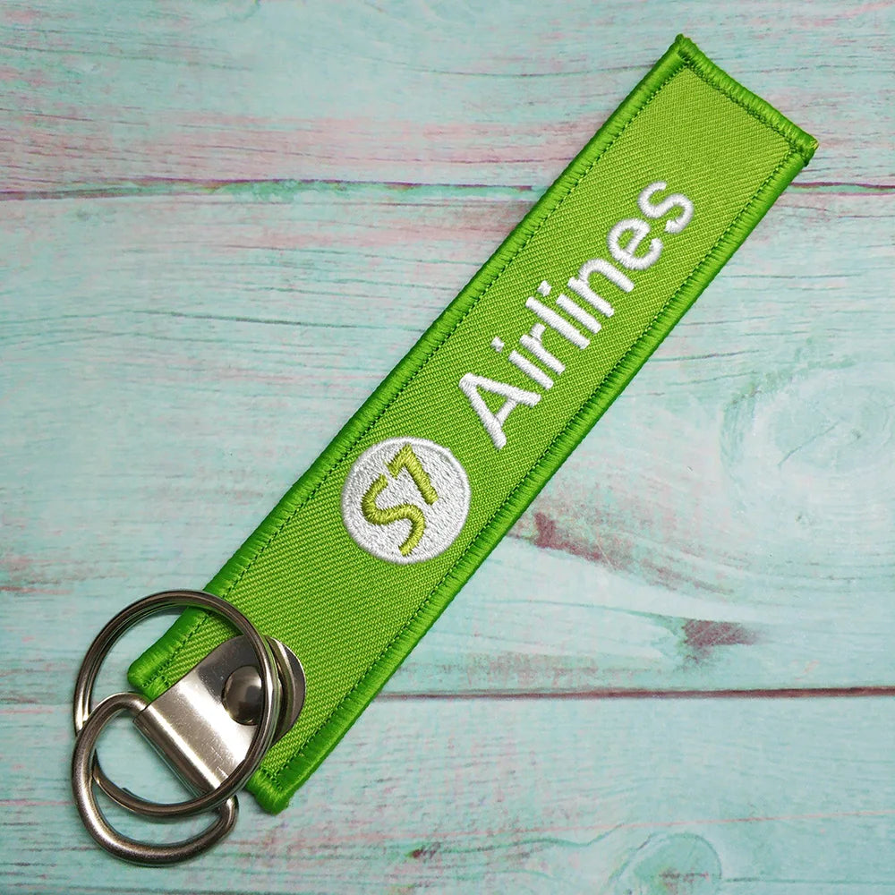 Airlines 'S7 Airlines' Embroidered Keychain