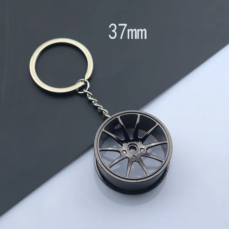Car 'Wheels Mags' Keyring Metal Keychain