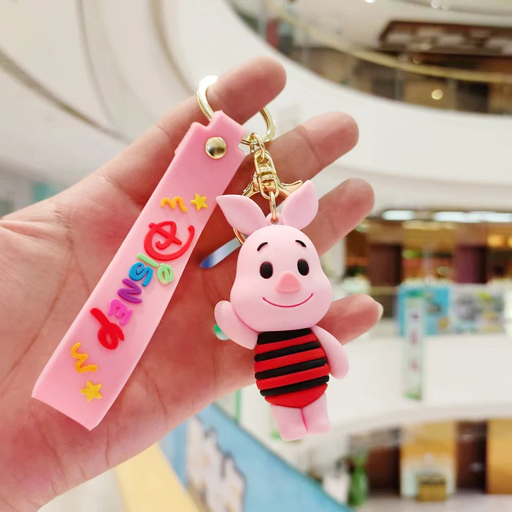 Winnie the Pooh 'Piglet' Keyring Rubber Keychain