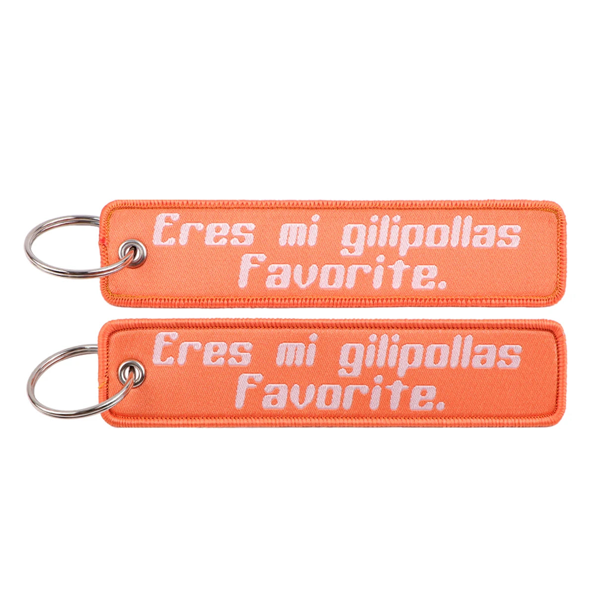 You Are My Favorite Idiot Embroidered Keyring Keychain