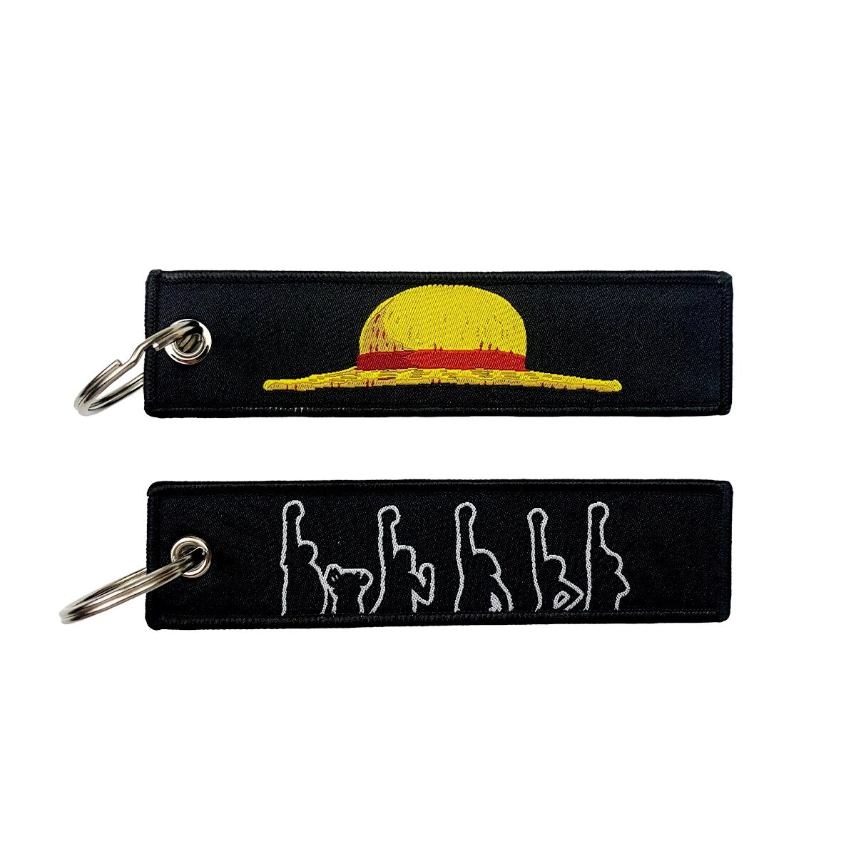 One Piece 'Luffy Hat' Embroidered Keychain