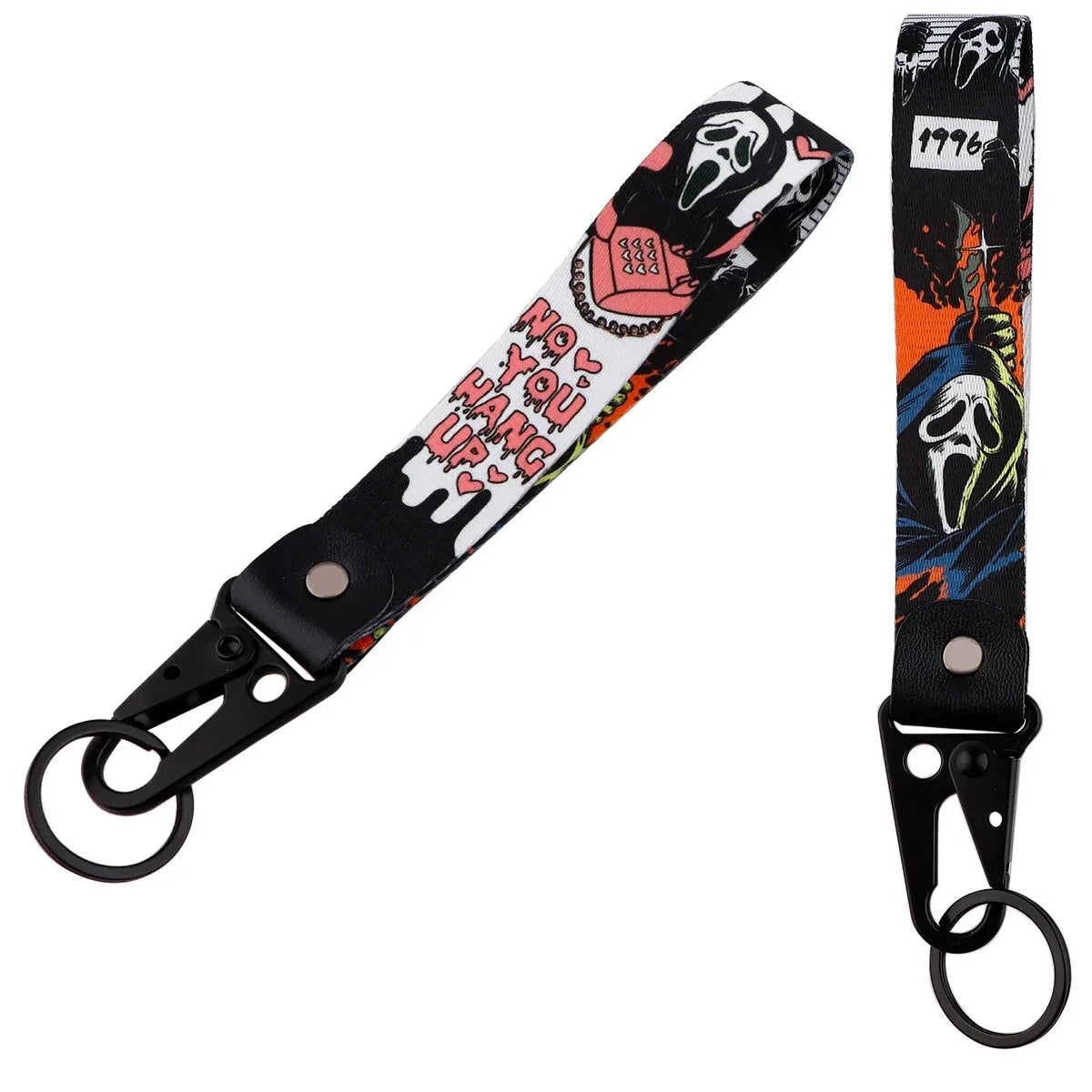 Scream 'No You Hang Up 1996' Wrist Lanyard Keychain with Keyring Clip