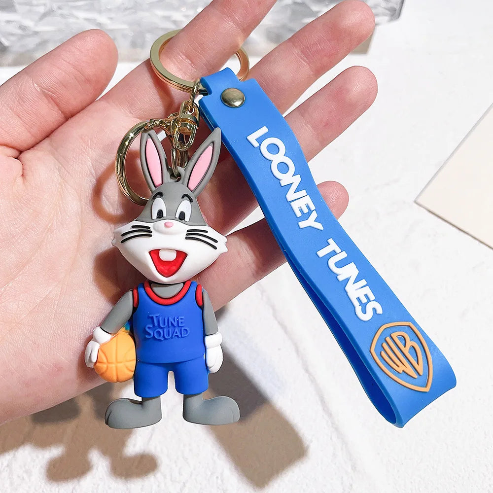 Looney Tunes 'Bugs Bunny | Basketball Player' Keyring Silicone Keychain