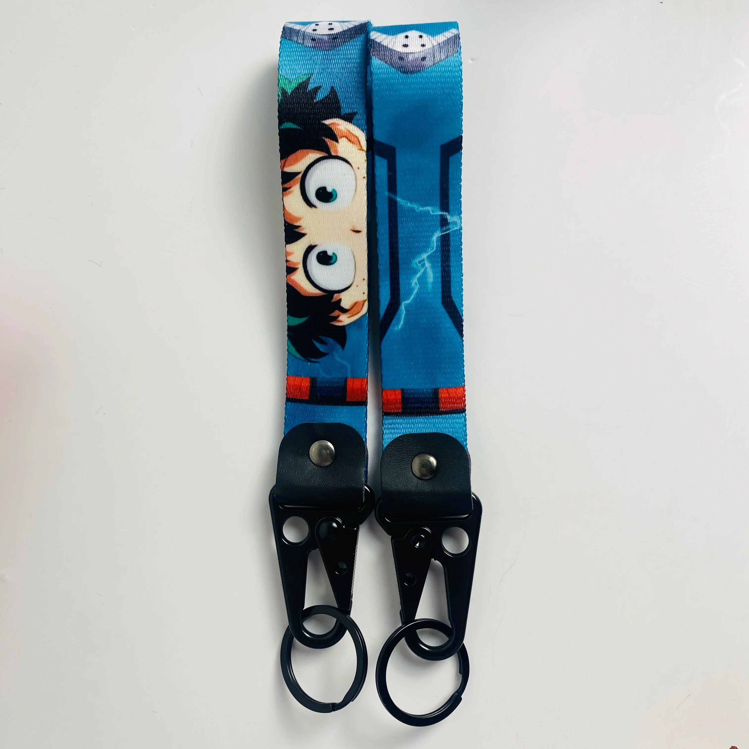 My Hero Academia 'Izuku Midoriya Eyes' Wrist Lanyard Keyring Clip Keychain