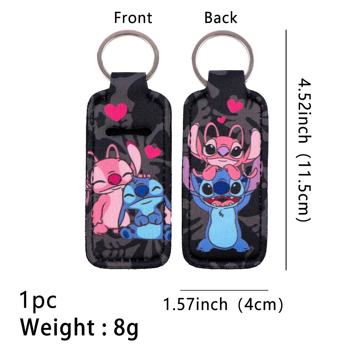 Lilo and Stitch ‘Happy Stitch' Lipstick Holder Keychain