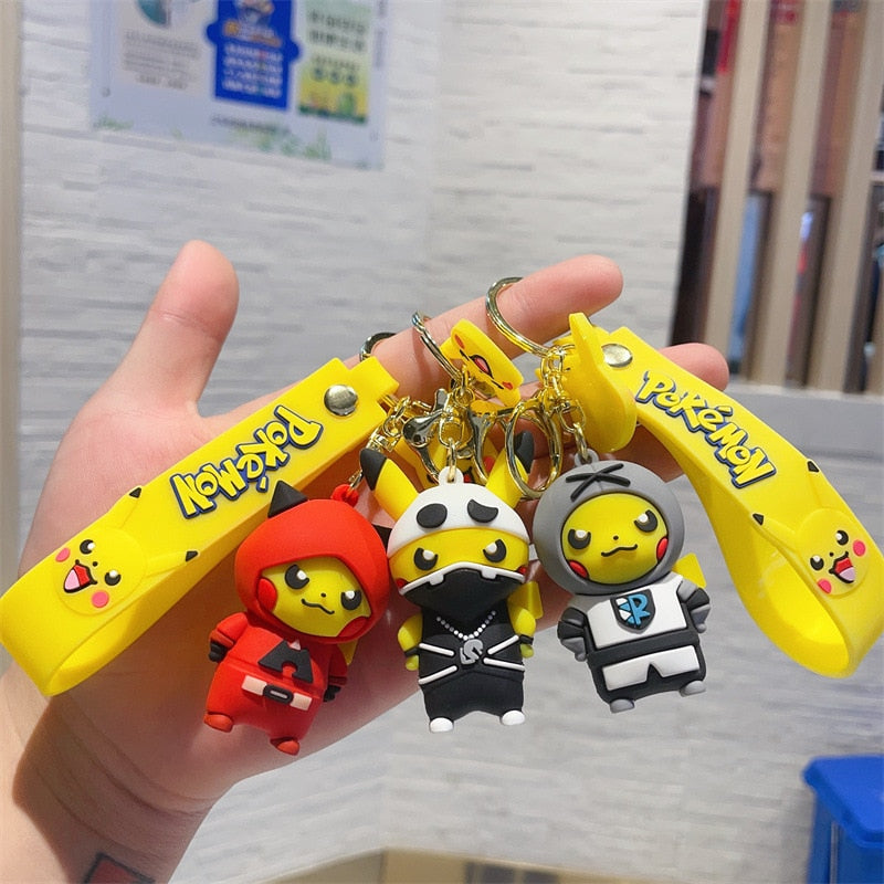 Pokemon 'Pikachu Ninja' Keyring PVC Keychain
