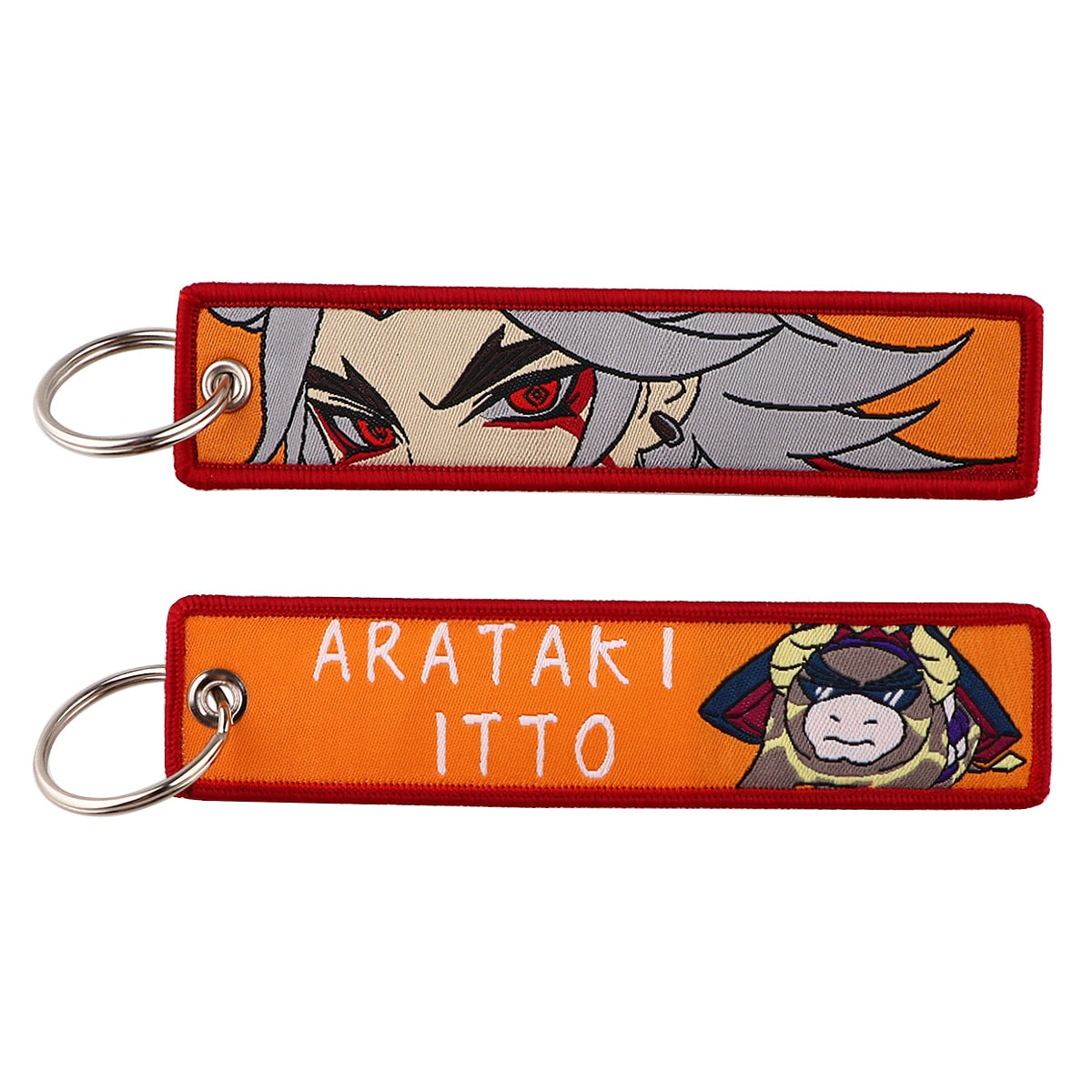 Genshin Impact 'Arataki Itto' Embroidered Metal Keychain