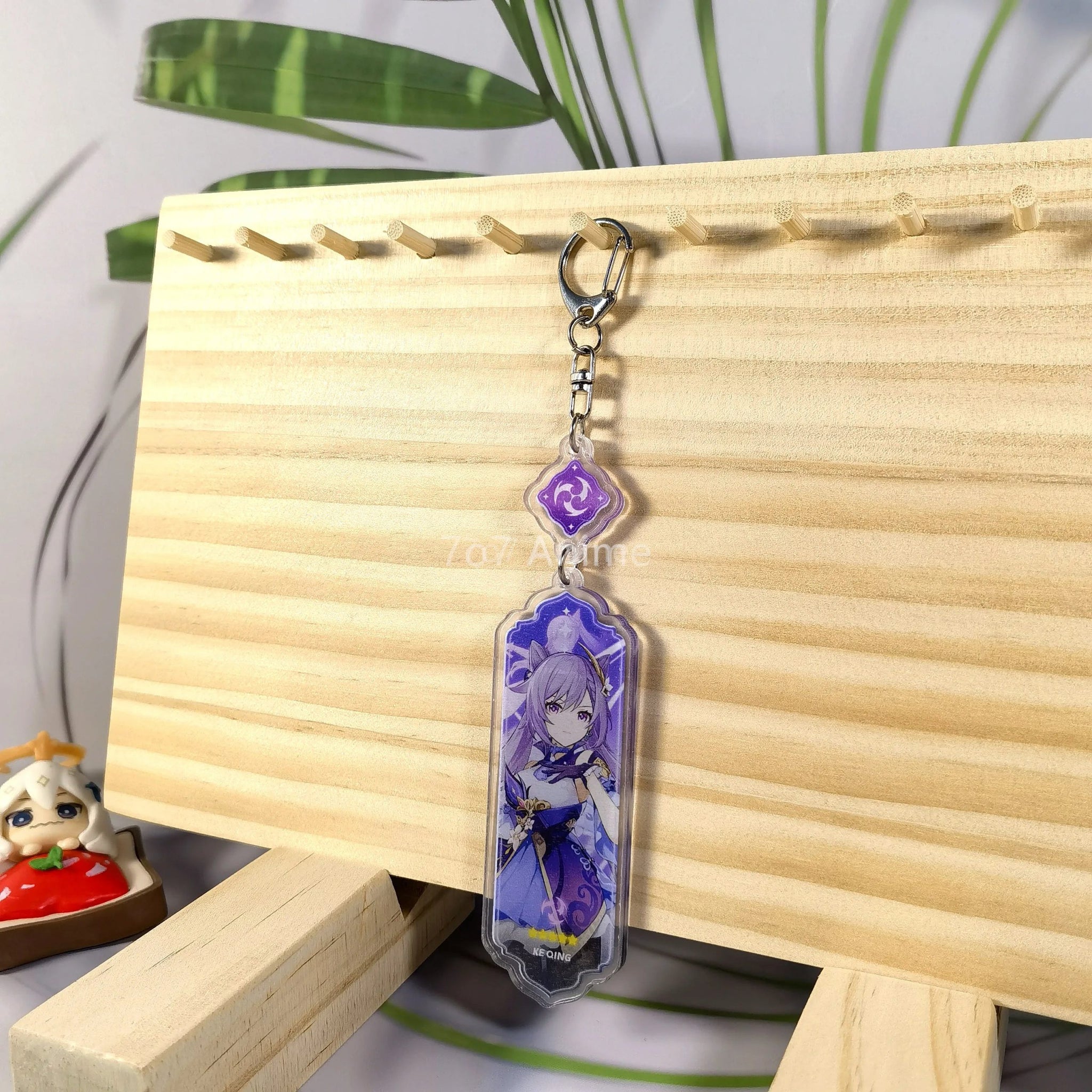 Genshin Impact 'Keqing' Keyring Metal Keychain