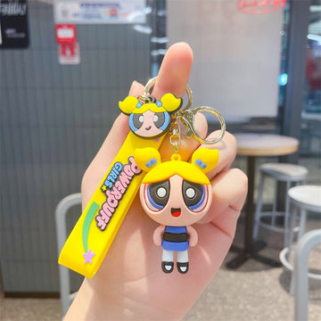 Powerpuff Girls 'Bubbles' Keyring PVC Keychains