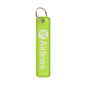Airline Tag 'S7 Airlines' Embroidered Keyring Keychain