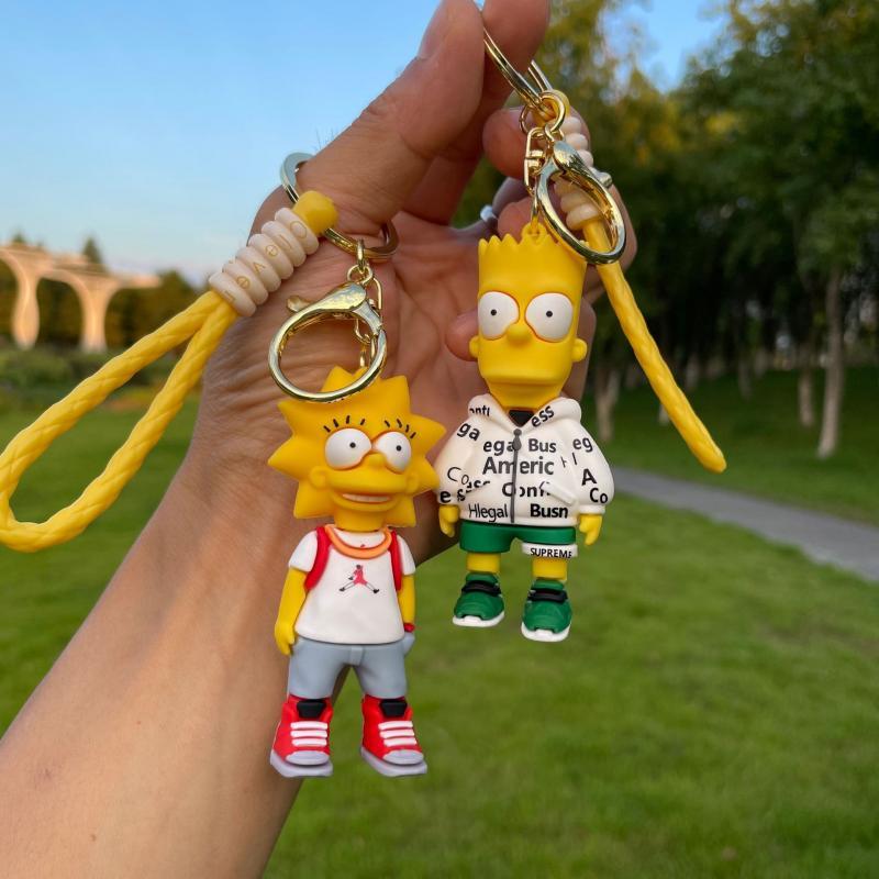 The Simpsons 'Cute Simpsons' Keyring Keychains