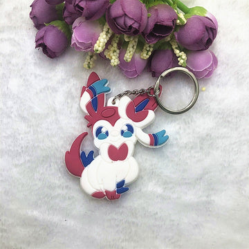 Pokemon 'Sylveon' Keyring PVC Keychain