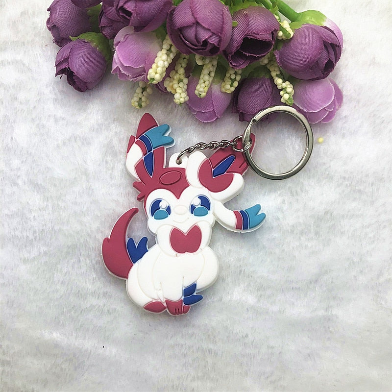 Pokemon 'Sylveon' Keyring PVC Keychain