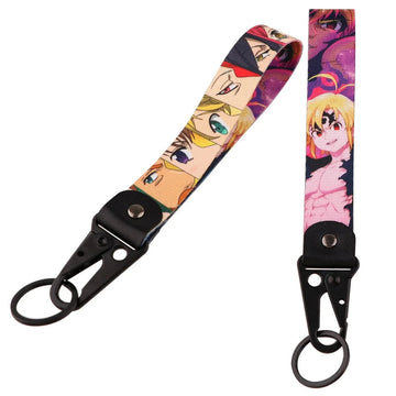 The Seven Deadly Sins 'Meliodas' Wrist Lanyard Keychain with Keyring Clip