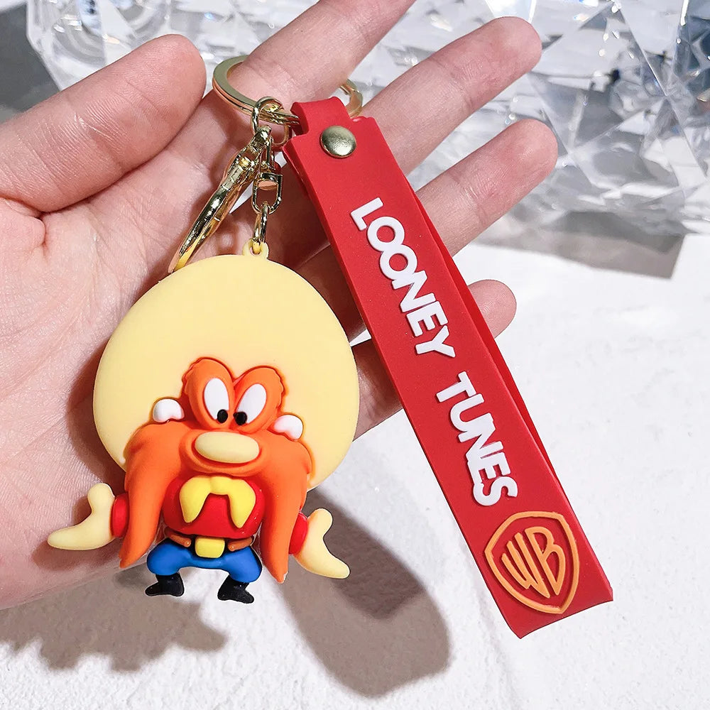 Looney Tunes 'Yosemite Sam' Keyring Silicone Keychain